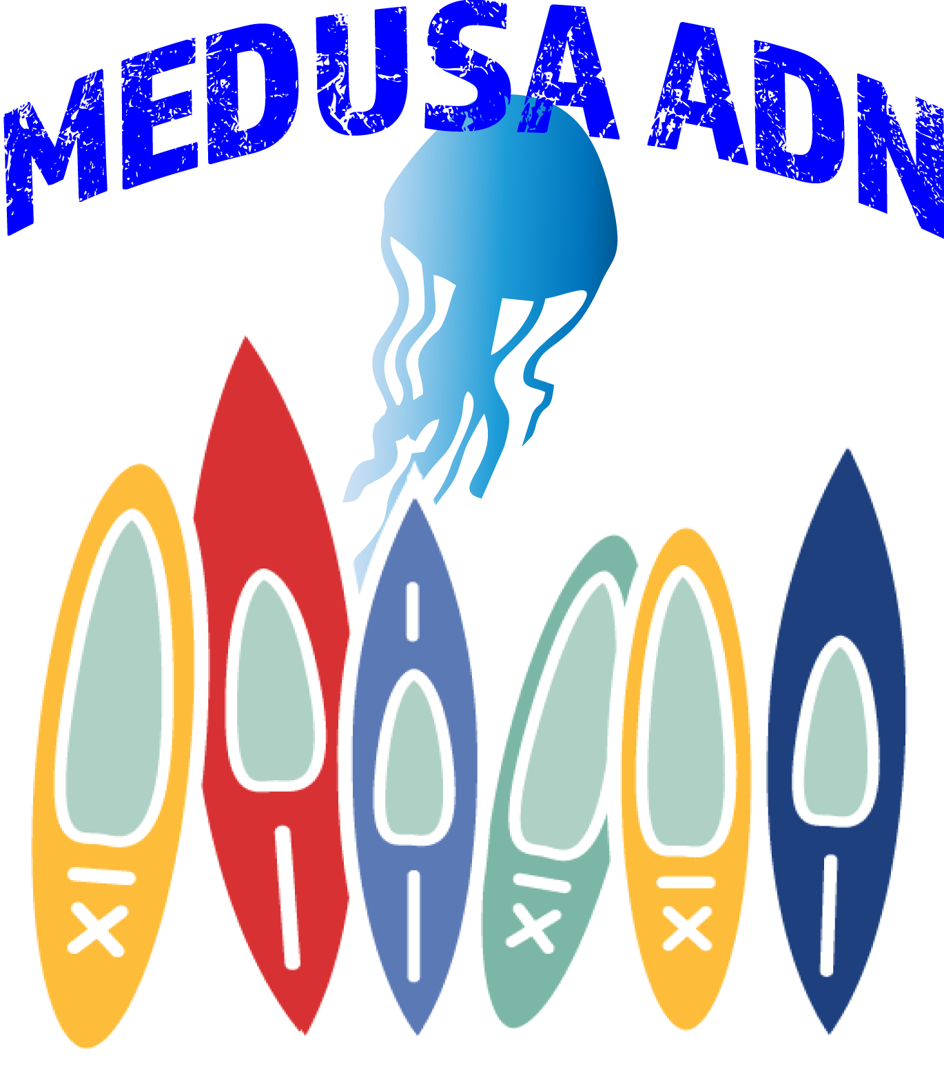 Logotipo transparente Medusa ADN